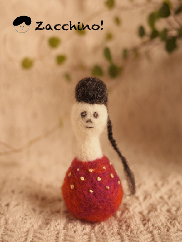 羊毛フェルトチビ人形 チクチク人形／リー 羊毛フェルト zacchino! 通販 10335｜Creema