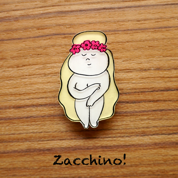 Brooch「花冠の女性／正面」 1枚目の画像