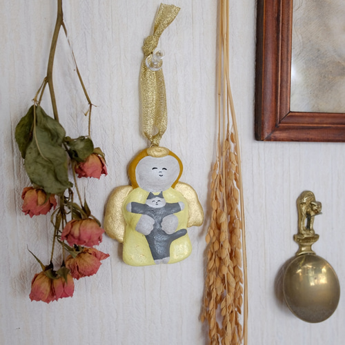 猫と天使のオーナメント その他雑貨 zacchino! 通販 6512976｜Creema