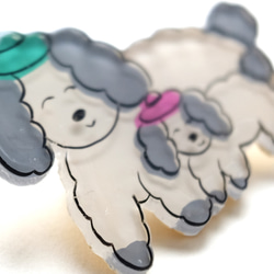 Brooch「犬の仲良し親子」 3枚目の画像