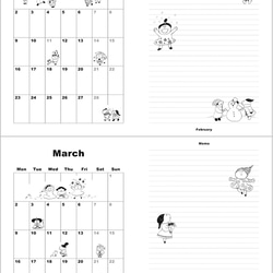 2016年 4月始まりノートカレンダー 3枚目の画像