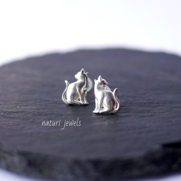 【gatto】sv925 cat pierce Ⅱ (2pcs) 1枚目の画像