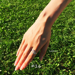 【feuille】sv925 leaf ring 5枚目の画像
