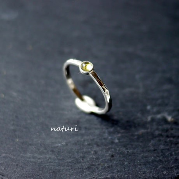 【tronc】sv925 peridot ring 第2張的照片