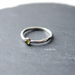 【tronc】sv925 peridot ring 第3張的照片