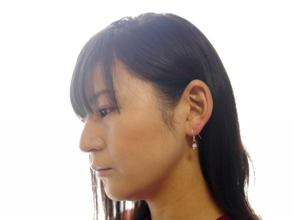 【pianeta】glass opal pierce (2pcs) 5枚目の画像