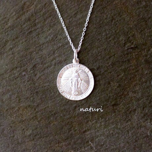 【medaille】sv925 miraculous medal necklace 1枚目の画像