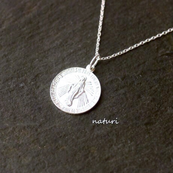 【medaille】sv925 miraculous medal necklace 3枚目の画像