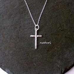 【croix】sv925 reversible cross necklace 2枚目の画像