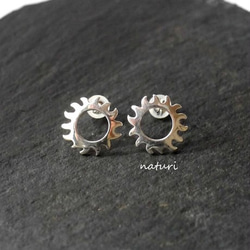 [Soleil] sv925 sun pierce Ⅱ (2pcs) 第2張的照片