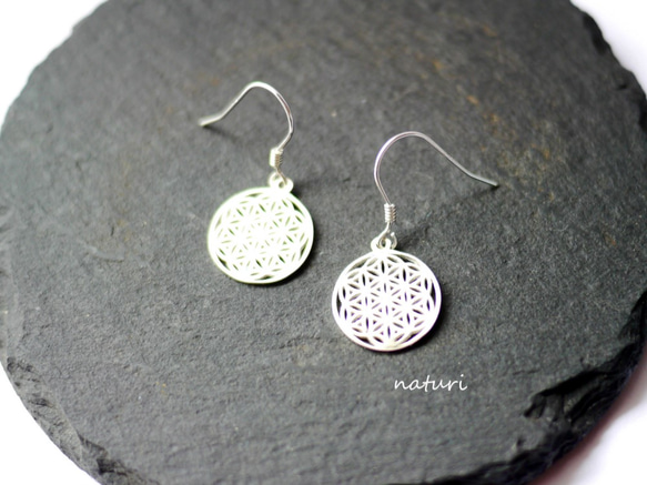 【fleur】sv925 flower of life pierce Ⅱ (2pcs) 1枚目の画像