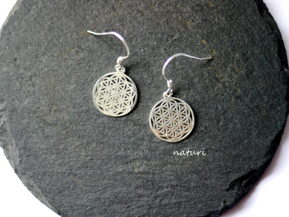 【fleur】sv925 flower of life pierce Ⅱ (2pcs) 2枚目の画像