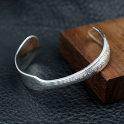 仁尾彫金『幅5mm平打ちバングル』ハンドメイド300 バングル