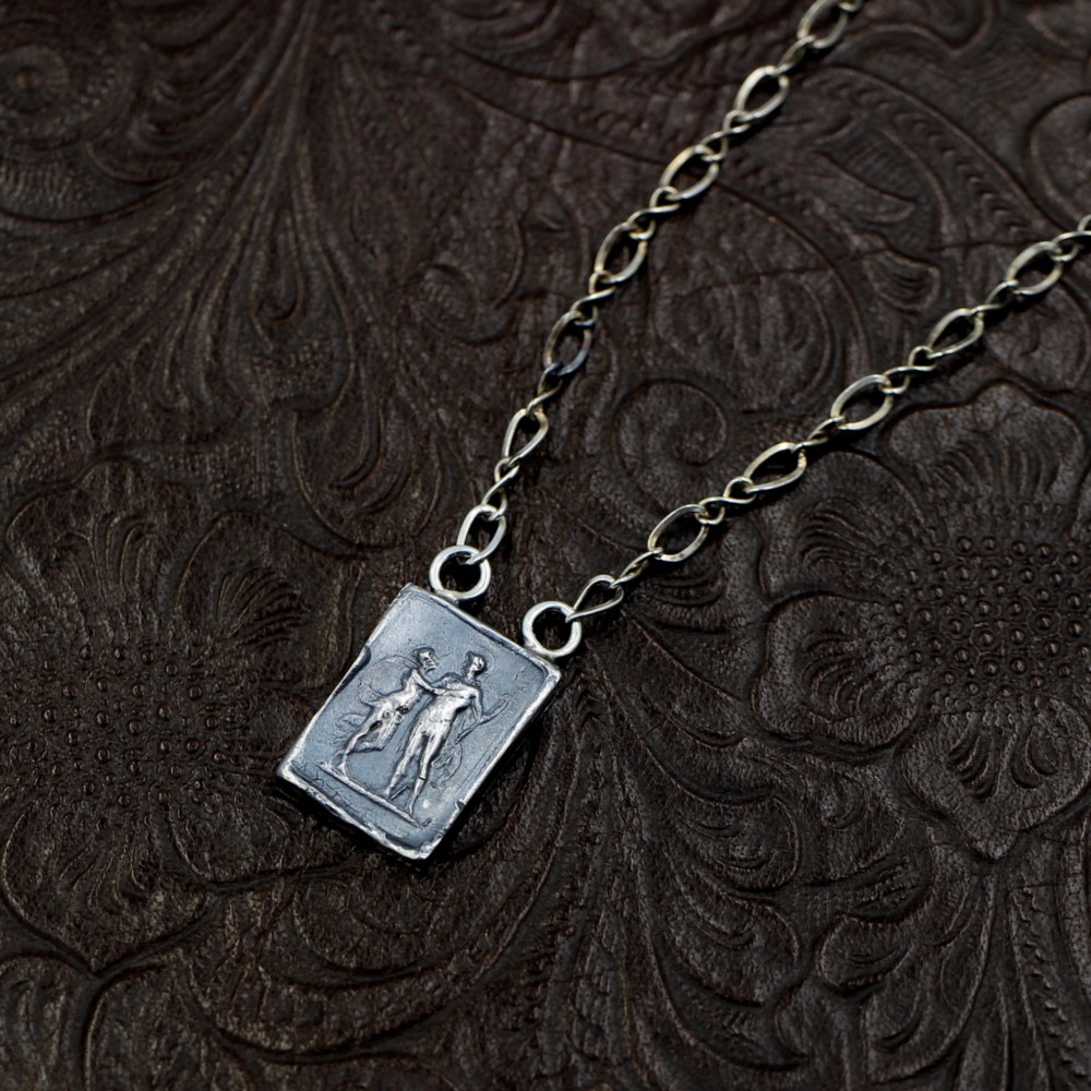 愛してるって言って｜パドロックネックレス｜シルバー｜ペンダント｜封蝋｜シーリングスタンプ｜ワックス｜恋慕｜受注生産