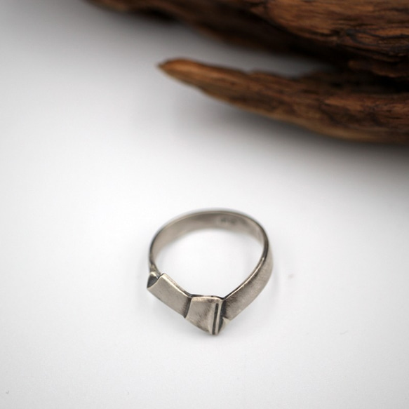 讓您享受獨特的現代日式風格的戒指 | 神簽圈 | 復古 | 銀 | 勺形戒指 第5張的照片