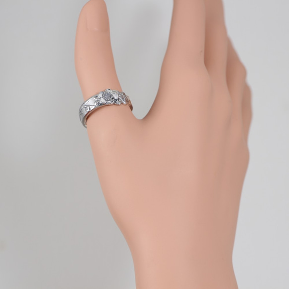 梅花訂婚戒指 | 復古 | 銀 | 湯匙形戒指 | 拇指戒指 | 日本配件 | 現代日本 | 日本 | 傳統 第7張的照片