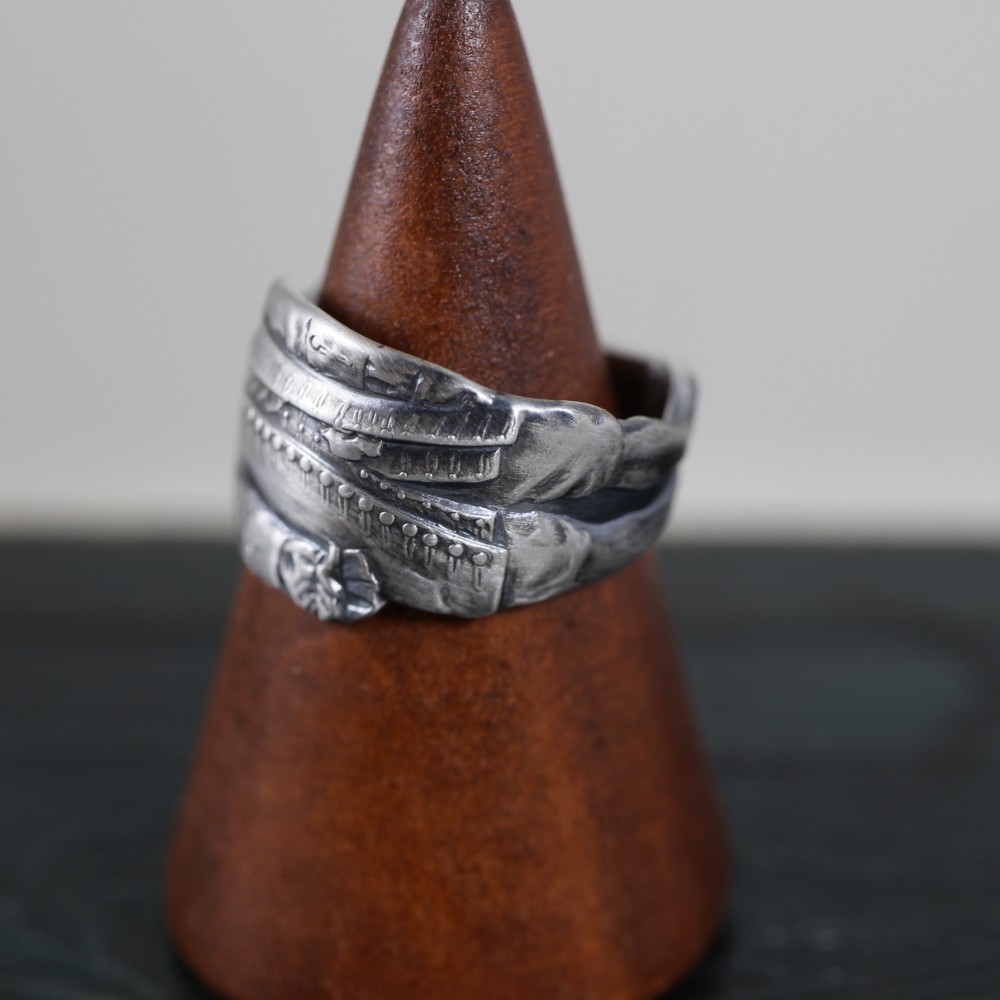 Noblesse Oblige｜ヴィンテージ｜シルバー｜スプーンリング｜貴族の男｜造形美｜一点物｜無骨｜格調高い｜上品