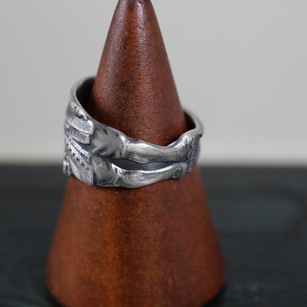 Noblesse Oblige｜ヴィンテージ｜シルバー｜スプーンリング｜貴族の男｜造形美｜一点物｜無骨｜格調高い｜上品