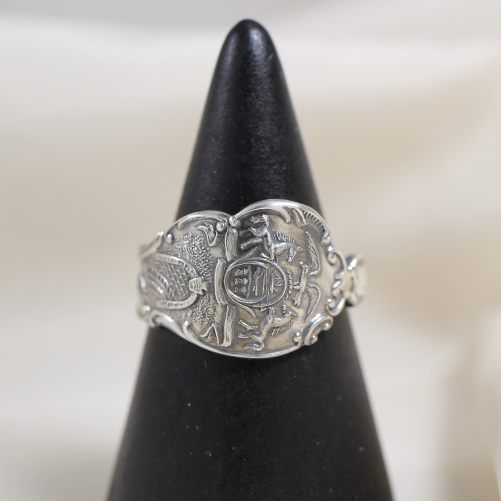 Pennsylvania｜ヴィンテージ｜シルバー｜スプーンリング｜北米｜動物｜自然｜ユニーク｜一点もの｜大人カジュアル