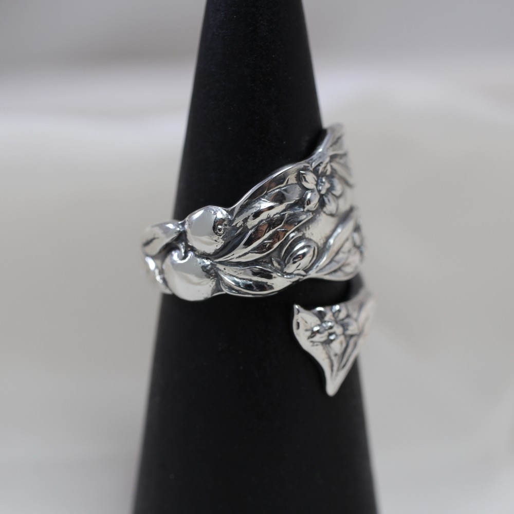 Grapevine｜ヴィンテージ｜シルバー｜スプーンリング｜果物｜果実｜オレンジ｜ユニーク｜自然｜ナチュラル｜清楚系