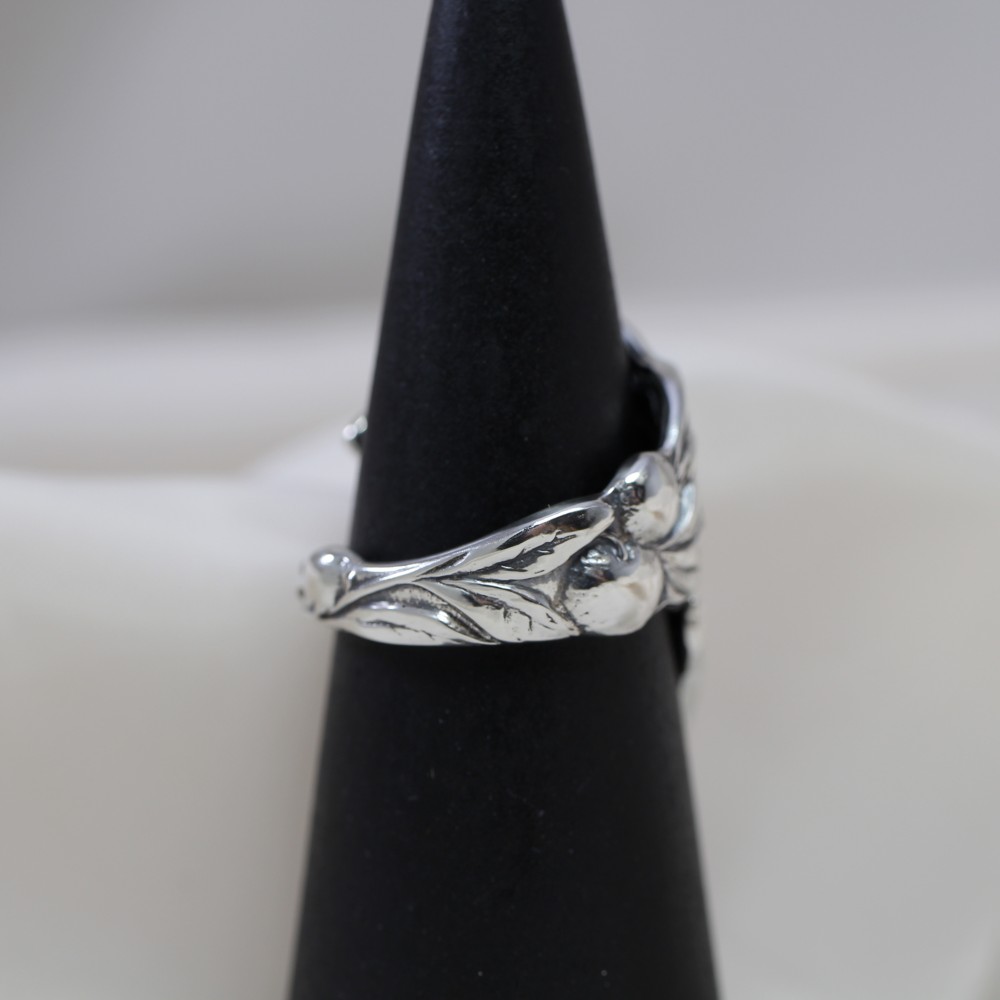 Grapevine｜ヴィンテージ｜シルバー｜スプーンリング｜果物｜果実｜オレンジ｜ユニーク｜自然｜ナチュラル｜清楚系