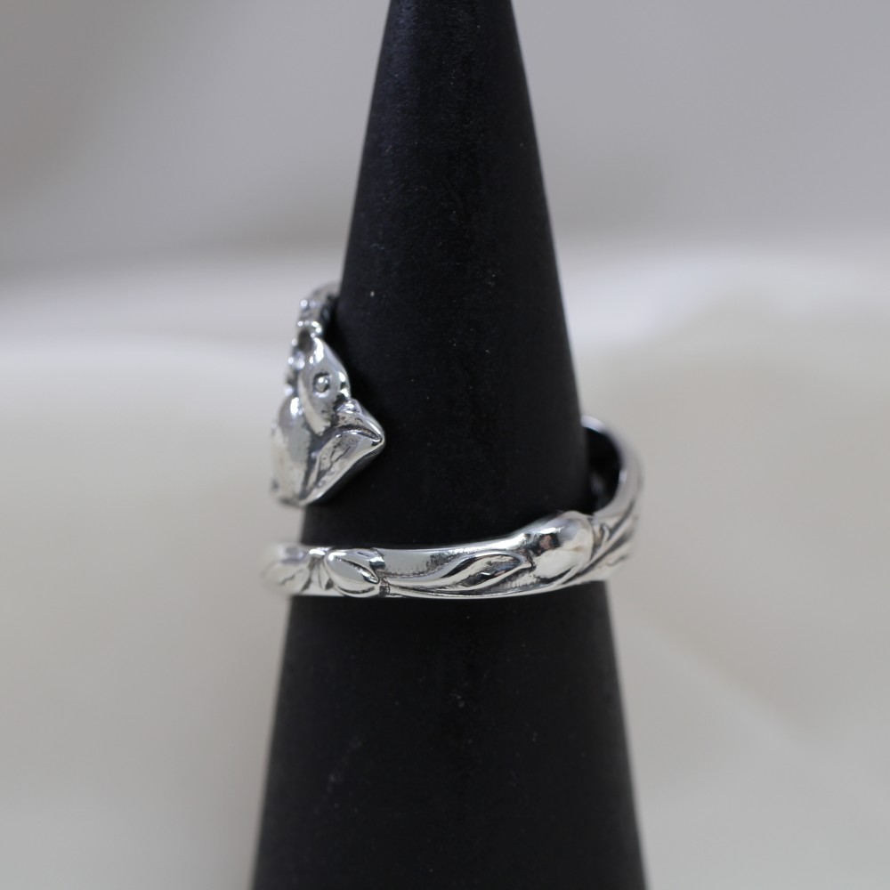 Grapevine｜ヴィンテージ｜シルバー｜スプーンリング｜果物｜果実｜オレンジ｜ユニーク｜自然｜ナチュラル｜清楚系