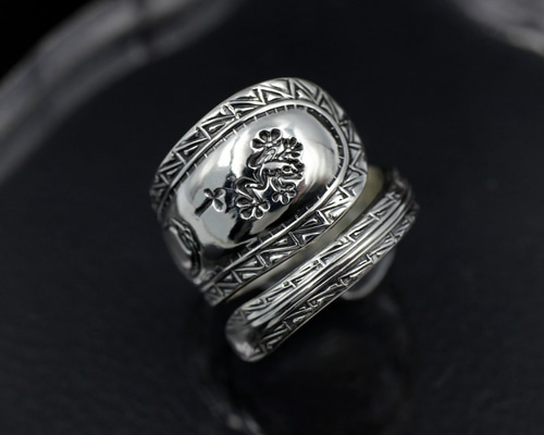 ヴィンテージ リング シルバーリング スプーンリング ロジャースブロス vintage silver スプーンリング ロジャーブロス 1847年 刻印