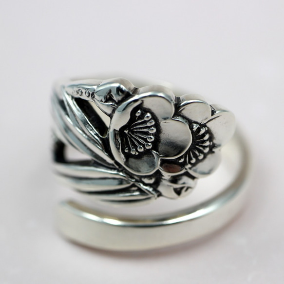 松竹梅子 | 復古 | 銀飾 | 匙形戒指 | 改造珠寶 | 傳統 | 日式現代 | 優雅的日式配件 | 第3張的照片