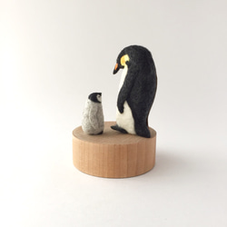 コウテイペンギン親子ブローチ 2枚目の画像