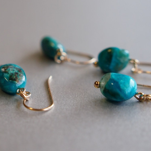 【あゆみ様】ピアス4点　ペルー産ブルーオパール約3mm 14kgf他 あゆみ様】ピアス4点 ペルー産ブルーオパール約3mm 14kgf他