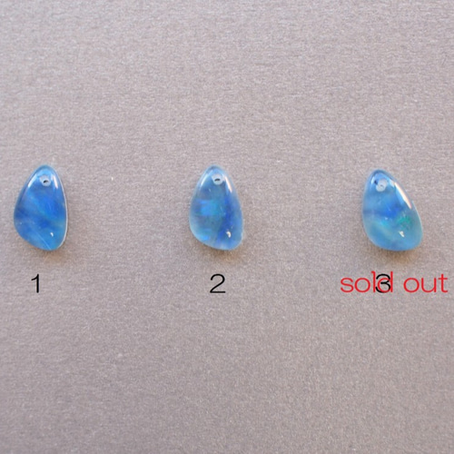14kgf 希少☆選べるオーストラリア産オパール トリプレット 紺碧色の