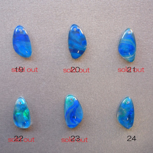 14kgf 希少☆選べるオーストラリア産オパール トリプレット 紺碧色の