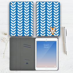北欧風タイガー ブルー iPad タブレット android 多機種対応 north190 トラ 虎 3枚目の画像