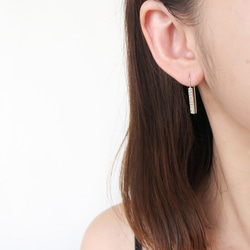 925純銀 波光 輕耳飾 耳環 (不對稱一對) 第5張的照片