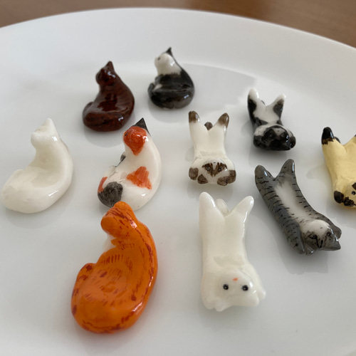 猫の箸置き☆受注生産 箸・箸置き shimeji.cat 通販 11148050｜Creema