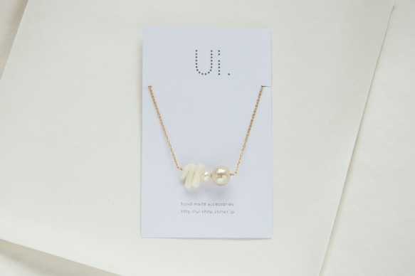 ui. sango necklace ウイ サンゴ ネックレス 5枚目の画像