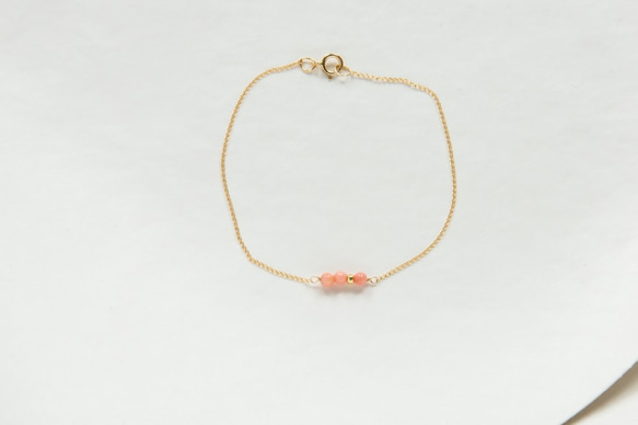 【14kgf】 ui. null bracelet softpink 第4張的照片