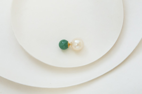 【14kgf】maru pierce aventurine 第4張的照片