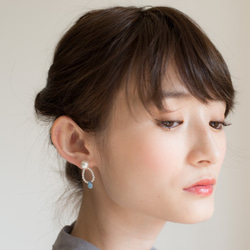 【14kgf】sizuku pierce blue シズク ピアス ブルー 2枚目の画像