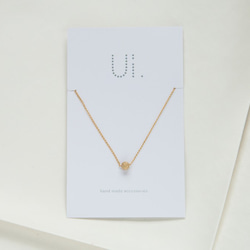 【14kgf】ui. earth necklace gold 第5張的照片