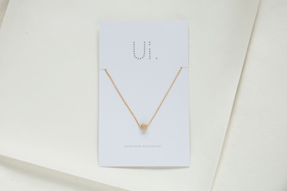【14kgf】ui. earth necklace gold 第5張的照片