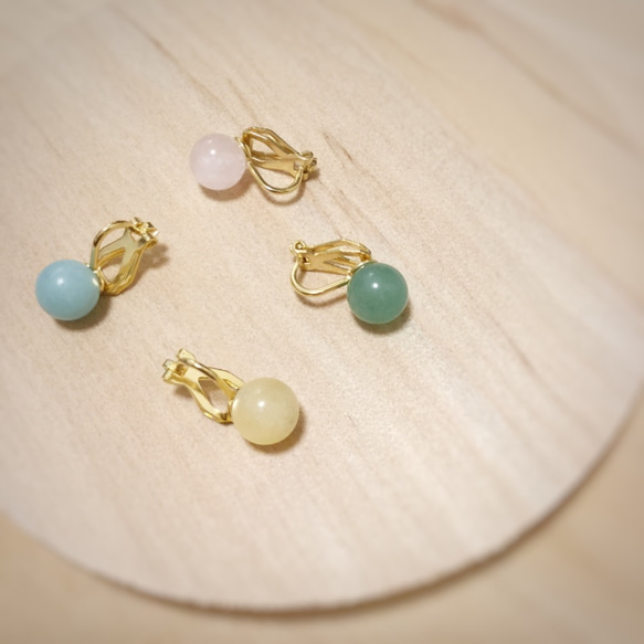 Maru Earring BLUE Amazonite 第4張的照片