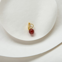 Maru Earring WINE マルイヤリング ワイン 4枚目の画像