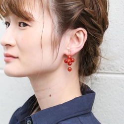 [8J-15]#企画専用ページ FLUI Earring RED 1枚目の画像