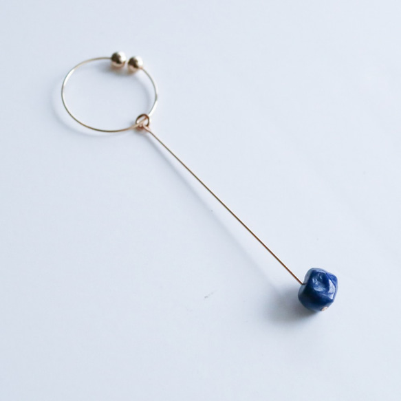 【限定カラー】DROP Earring ONE LIMITED BLUE 2枚目の画像