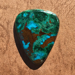 天然石 クリソコラ マラカイト コンゴ産  9.59g  039 3枚目の画像