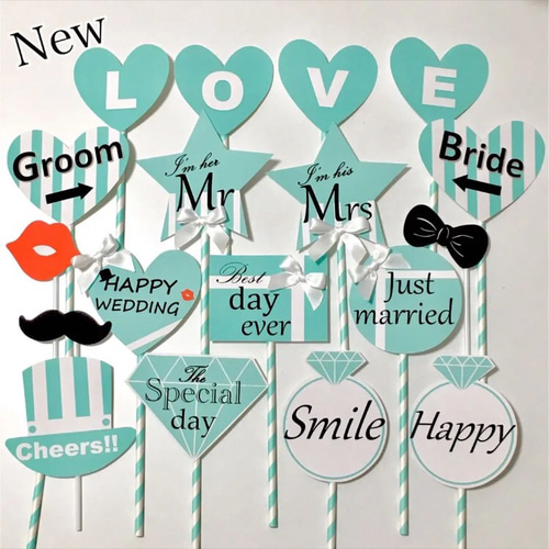 数量限定ストロー♡フォトプロップス♡ティファニーカラー♡結婚式や前