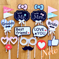 new!パステルカラー♡フォトプロップス♡結婚式や前撮りに 1枚目の画像