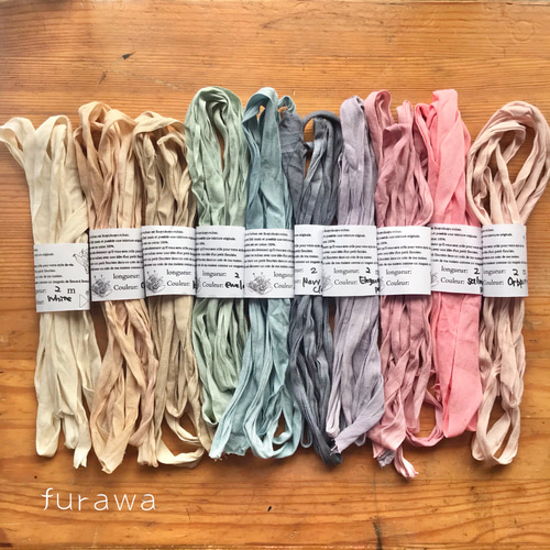 くしゅくしゅリボン 2m×10カラー リボン・テープ furawa 通販｜Creema 