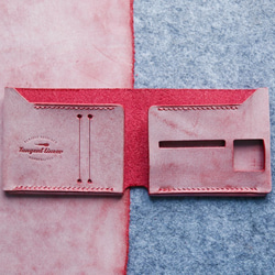 【切線派】免許証入れ・超薄手作り二つ折り財布 2枚目の画像